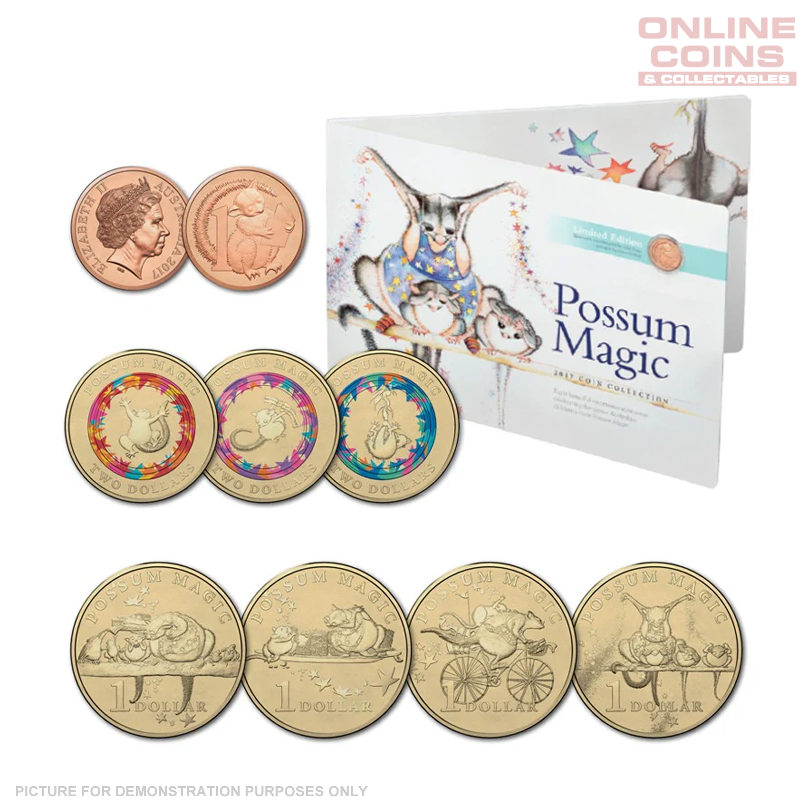 2017 Possum Magic 8 Coin Set